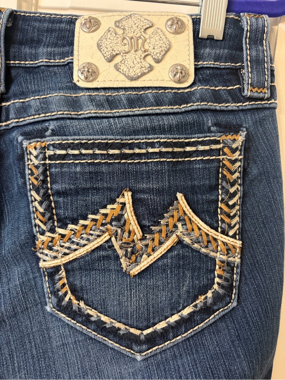 VINTAGE MISS ME size 29 embellished Y2K jeans womens